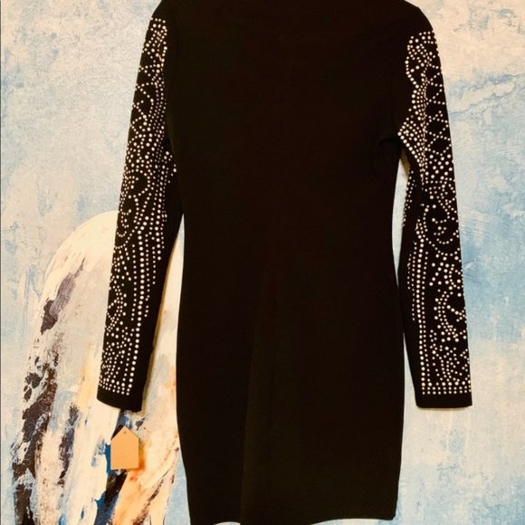 Brand new Black Studded Bodycon dress - Picture 3 of 4